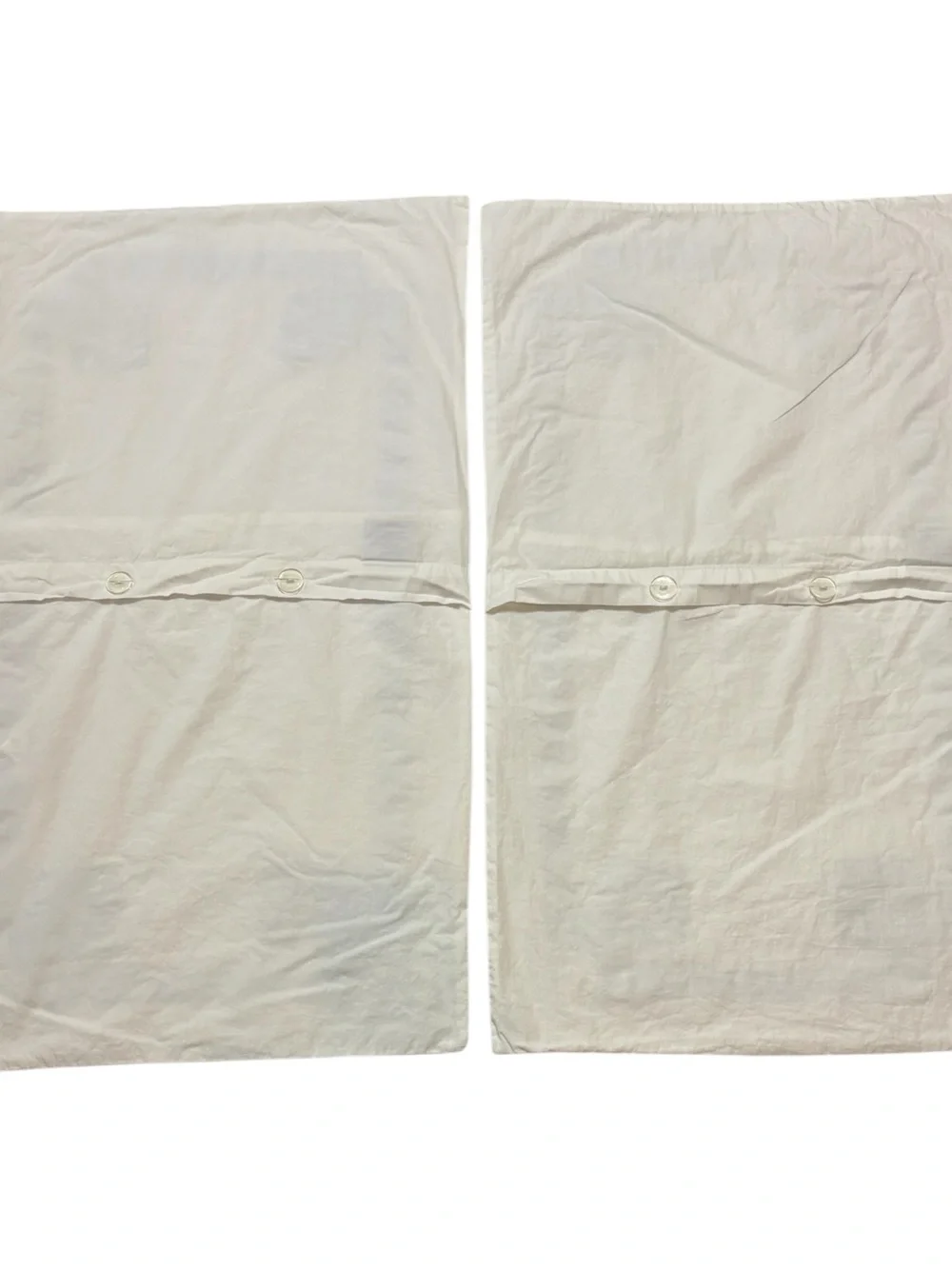 2 Villa Nobel Excellence White Pillow Shams Standard Greek Key Lt Blue Applique